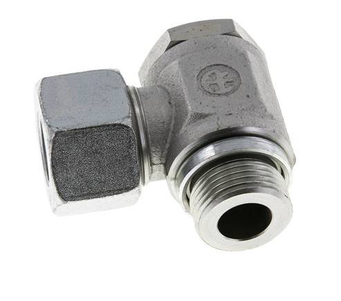 20S & M27x2 Verzinkt Stalen Swivel Joint Snijringkoppeling Buitendraad 160bar Draaibaar ISO 8434-1