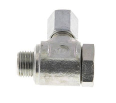 4LL & G1/8'' Verzinkt Stalen Swivel Joint Snijringkoppeling Buitendraad 100bar Draaibaar ISO 8434-1