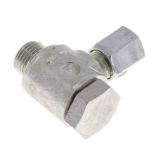4LL & G1/8'' Verzinkt Stalen Swivel Joint Snijringkoppeling Buitendraad 100bar Draaibaar ISO 8434-1