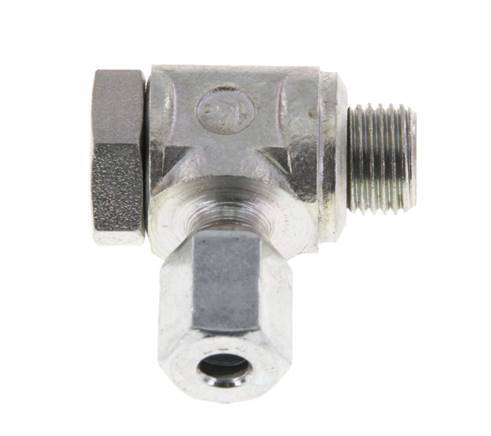 4LL & G1/8'' Verzinkt Stalen Swivel Joint Snijringkoppeling Buitendraad 100bar Draaibaar ISO 8434-1