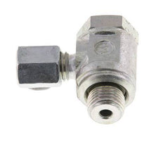 4LL & G1/8'' Verzinkt Stalen Swivel Joint Snijringkoppeling Buitendraad 100bar Draaibaar ISO 8434-1