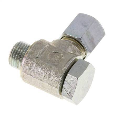 6LL & G1/8'' Verzinkt Stalen Swivel Joint Snijringkoppeling Buitendraad 100bar Draaibaar ISO 8434-1