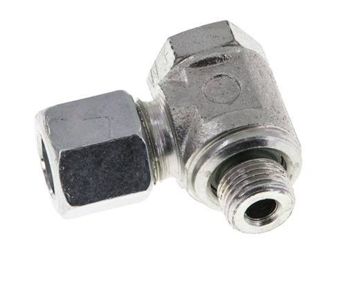 8LL & G1/8'' Verzinkt Stalen Swivel Joint Snijringkoppeling Buitendraad 100bar Draaibaar ISO 8434-1