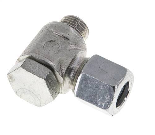 8LL & G1/8'' Verzinkt Stalen Swivel Joint Snijringkoppeling Buitendraad 100bar Draaibaar ISO 8434-1