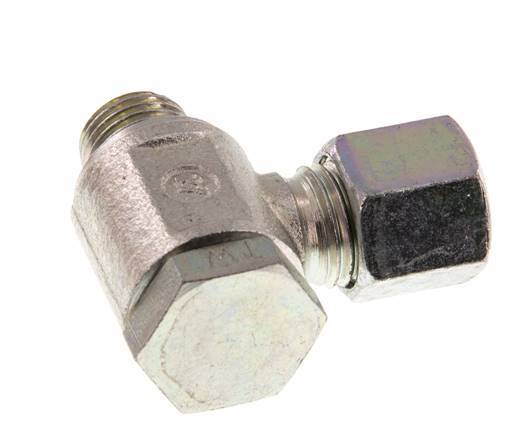 8L & G1/4'' Verzinkt Stalen Swivel Joint Snijringkoppeling Buitendraad 250bar Draaibaar ISO 8434-1