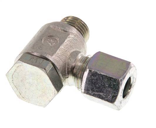 8L & G1/4'' Verzinkt Stalen Swivel Joint Snijringkoppeling Buitendraad 250bar Draaibaar ISO 8434-1
