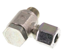 8L & G1/4'' Verzinkt Stalen Swivel Joint Snijringkoppeling Buitendraad 250bar Draaibaar ISO 8434-1