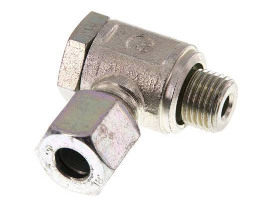 8L & G1/4'' Verzinkt Stalen Swivel Joint Snijringkoppeling Buitendraad 250bar Draaibaar ISO 8434-1