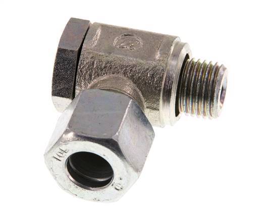 10L & G1/4'' Verzinkt Stalen Swivel Joint Snijringkoppeling Buitendraad 250bar Draaibaar ISO 8434-1