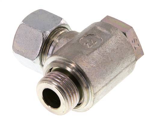 15L & G1/2'' Verzinkt Stalen Swivel Joint Snijringkoppeling Buitendraad 250bar Draaibaar ISO 8434-1