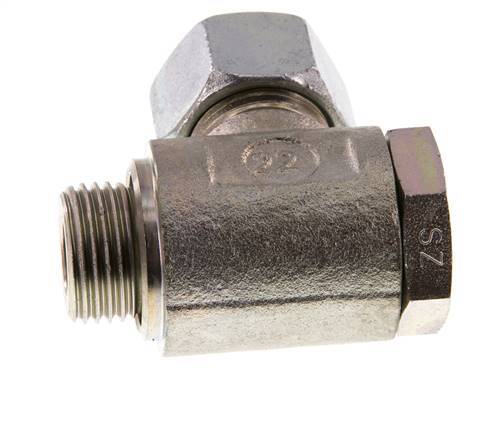 15L & G1/2'' Verzinkt Stalen Swivel Joint Snijringkoppeling Buitendraad 250bar Draaibaar ISO 8434-1