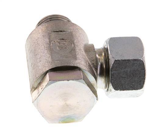 15L & G1/2'' Verzinkt Stalen Swivel Joint Snijringkoppeling Buitendraad 250bar Draaibaar ISO 8434-1