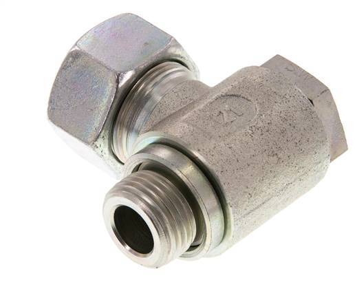 18L & G1/2'' Verzinkt Stalen Swivel Joint Snijringkoppeling Buitendraad 160bar Draaibaar ISO 8434-1
