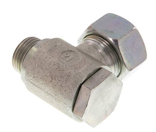 18L & G1/2'' Verzinkt Stalen Swivel Joint Snijringkoppeling Buitendraad 160bar Draaibaar ISO 8434-1