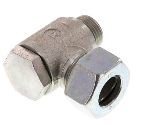 18L & G1/2'' Verzinkt Stalen Swivel Joint Snijringkoppeling Buitendraad 160bar Draaibaar ISO 8434-1