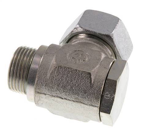 22L & G3/4'' Verzinkt Stalen Swivel Joint Snijringkoppeling Buitendraad 160bar Draaibaar ISO 8434-1