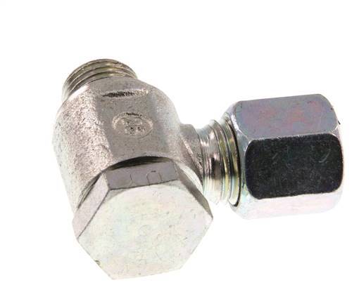 6S & G1/4'' Verzinkt Stalen Swivel Joint Snijringkoppeling Buitendraad 250bar Draaibaar ISO 8434-1