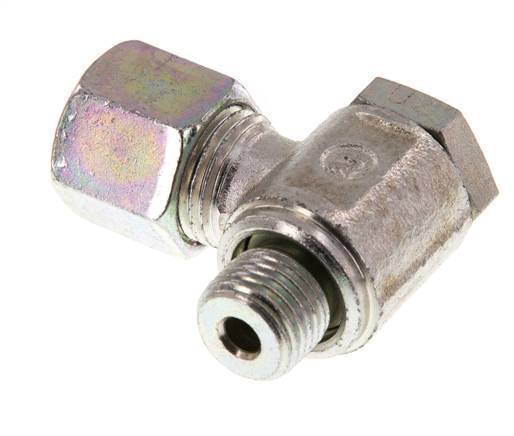 8S & G1/4'' Verzinkt Stalen Swivel Joint Snijringkoppeling Buitendraad 250bar Draaibaar ISO 8434-1