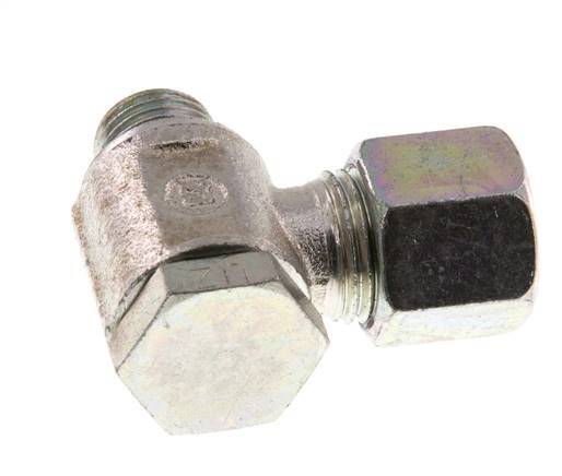 8S & G1/4'' Verzinkt Stalen Swivel Joint Snijringkoppeling Buitendraad 250bar Draaibaar ISO 8434-1