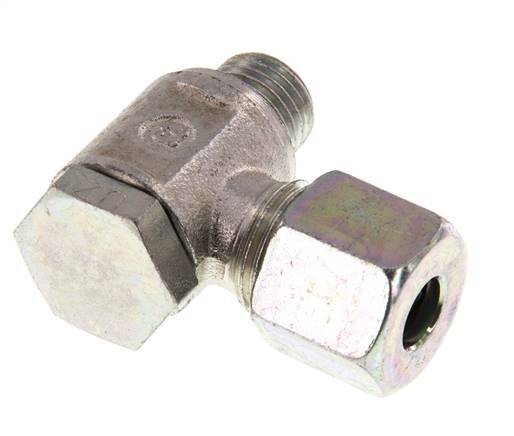 8S & G1/4'' Verzinkt Stalen Swivel Joint Snijringkoppeling Buitendraad 250bar Draaibaar ISO 8434-1