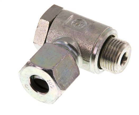 10S & G3/8'' Verzinkt Stalen Swivel Joint Snijringkoppeling Buitendraad 250bar Draaibaar ISO 8434-1