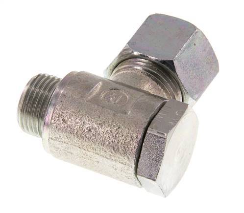 12S & G3/8'' Verzinkt Stalen Swivel Joint Snijringkoppeling Buitendraad 250bar Draaibaar ISO 8434-1