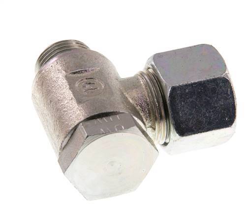 12S & G3/8'' Verzinkt Stalen Swivel Joint Snijringkoppeling Buitendraad 250bar Draaibaar ISO 8434-1