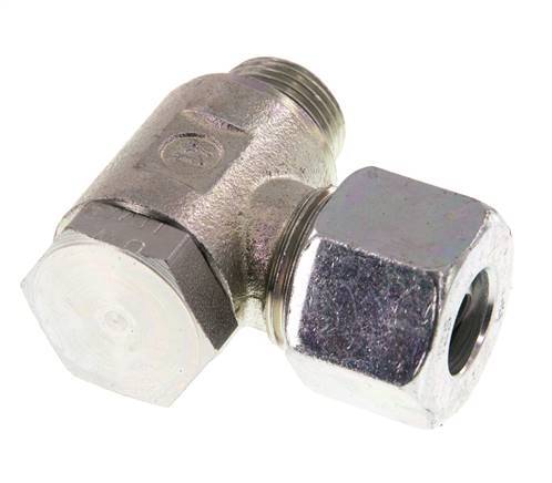 12S & G3/8'' Verzinkt Stalen Swivel Joint Snijringkoppeling Buitendraad 250bar Draaibaar ISO 8434-1