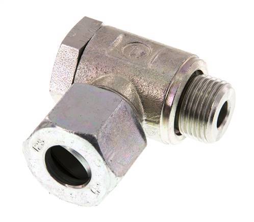 12S & G3/8'' Verzinkt Stalen Swivel Joint Snijringkoppeling Buitendraad 250bar Draaibaar ISO 8434-1