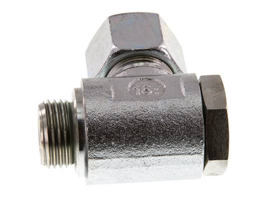 14S & G1/2'' Verzinkt Stalen Swivel Joint Snijringkoppeling Buitendraad 250bar Draaibaar ISO 8434-1