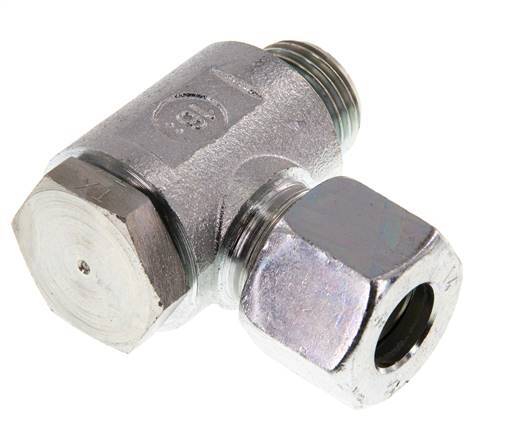 14S & G1/2'' Verzinkt Stalen Swivel Joint Snijringkoppeling Buitendraad 250bar Draaibaar ISO 8434-1