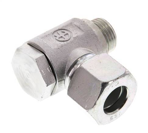 16S & G1/2'' Verzinkt Stalen Swivel Joint Snijringkoppeling Buitendraad 160bar Draaibaar ISO 8434-1