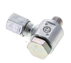 6L & M10x1 Zink plated Steel Swivel Joint Cutting Fitting with Male Threads 315 bar Rotatable ISO 8434-1