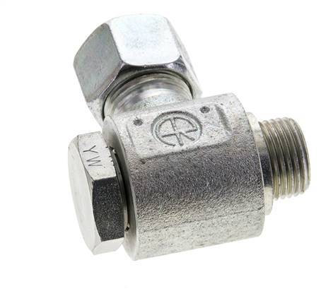 12S & M18x1.5 Zink plated Steel Swivel Joint Cutting Fitting with Male Threads 400 bar Rotatable ISO 8434-1