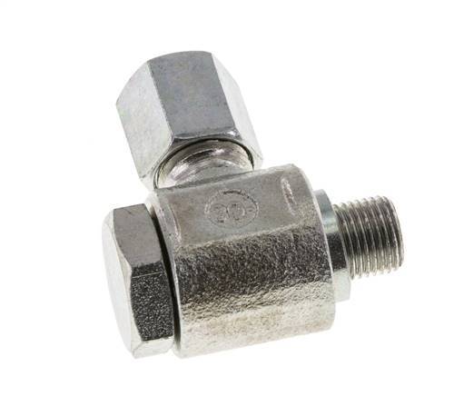 6L & G1/8'' Verzinkt Stalen Swivel Joint Snijringkoppeling Buitendraad 315bar Draaibaar ISO 8434-1