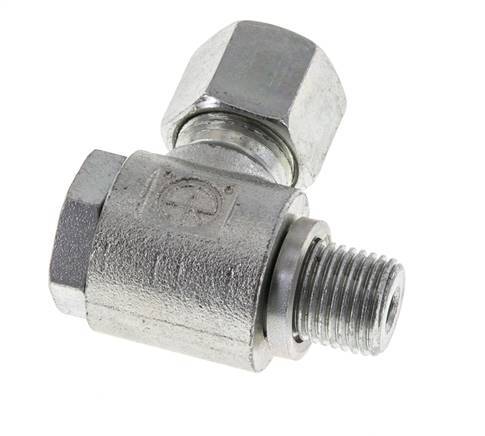 10L & G1/4'' Verzinkt Stalen Swivel Joint Snijringkoppeling Buitendraad 315bar Draaibaar ISO 8434-1