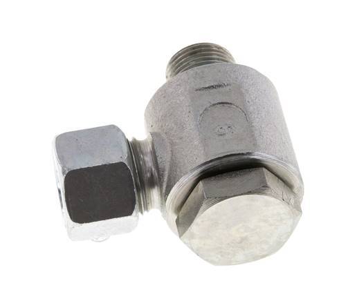 12L & G3/8'' Verzinkt Stalen Swivel Joint Snijringkoppeling Buitendraad 315bar Draaibaar ISO 8434-1
