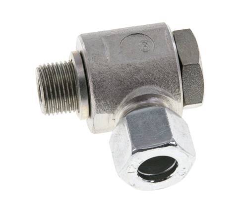 12L & G3/8'' Verzinkt Stalen Swivel Joint Snijringkoppeling Buitendraad 315bar Draaibaar ISO 8434-1