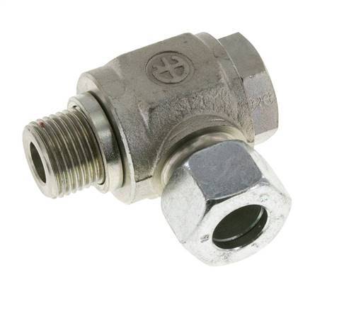15L & G1/2'' Verzinkt Stalen Swivel Joint Snijringkoppeling Buitendraad 315bar Draaibaar ISO 8434-1