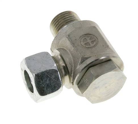 15L & G1/2'' Verzinkt Stalen Swivel Joint Snijringkoppeling Buitendraad 315bar Draaibaar ISO 8434-1