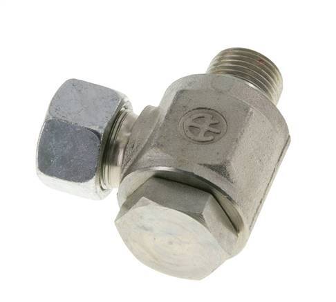 15L & G1/2'' Verzinkt Stalen Swivel Joint Snijringkoppeling Buitendraad 315bar Draaibaar ISO 8434-1