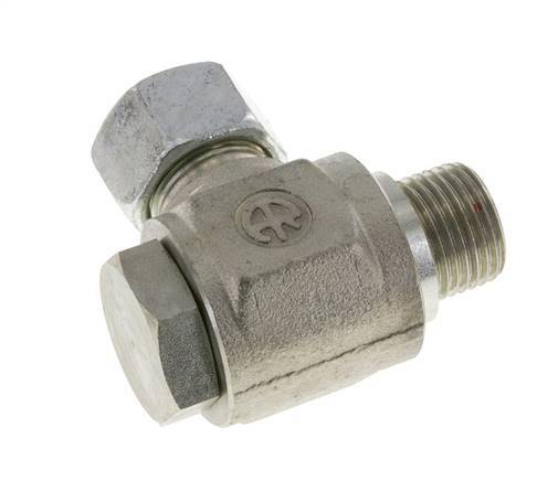 15L & G1/2'' Verzinkt Stalen Swivel Joint Snijringkoppeling Buitendraad 315bar Draaibaar ISO 8434-1