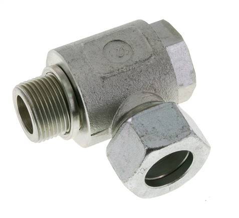 22L & G3/4'' Verzinkt Stalen Swivel Joint Snijringkoppeling Buitendraad 160bar Draaibaar ISO 8434-1