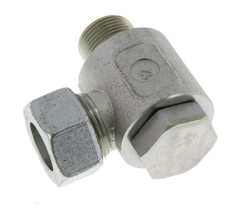 22L & G3/4'' Verzinkt Stalen Swivel Joint Snijringkoppeling Buitendraad 160bar Draaibaar ISO 8434-1