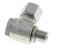 8S & G1/4'' Verzinkt Stalen Swivel Joint Snijringkoppeling Buitendraad 400bar Draaibaar ISO 8434-1
