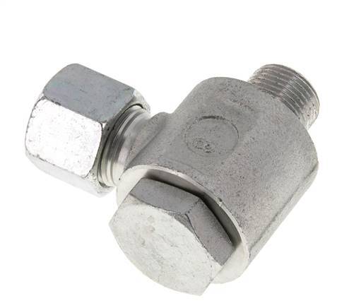 10S & G3/8'' Verzinkt Stalen Swivel Joint Snijringkoppeling Buitendraad 400bar Draaibaar ISO 8434-1