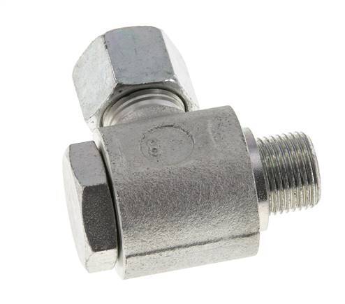 10S & G3/8'' Verzinkt Stalen Swivel Joint Snijringkoppeling Buitendraad 400bar Draaibaar ISO 8434-1