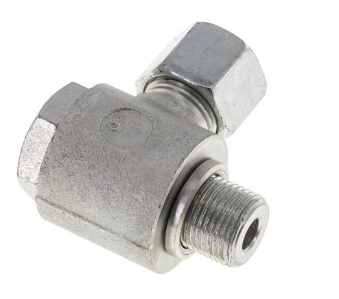 10S & G3/8'' Verzinkt Stalen Swivel Joint Snijringkoppeling Buitendraad 400bar Draaibaar ISO 8434-1