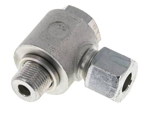 10S & G3/8'' Verzinkt Stalen Swivel Joint Snijringkoppeling Buitendraad 400bar Draaibaar ISO 8434-1