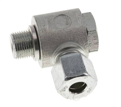 10S & G3/8'' Verzinkt Stalen Swivel Joint Snijringkoppeling Buitendraad 400bar Draaibaar ISO 8434-1